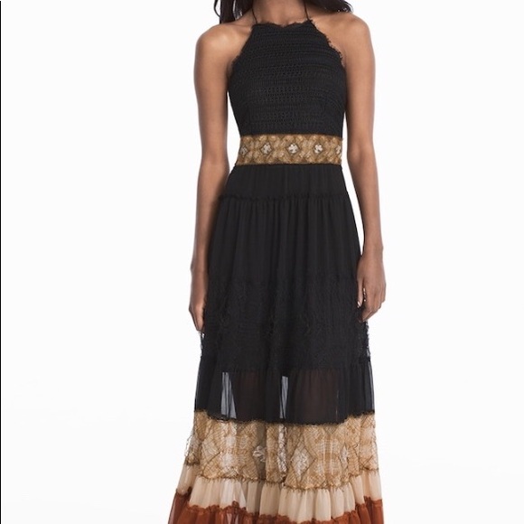 White House Black Market Dresses & Skirts - 🔥🎉🎁 NEW WHBM COLORBLOCK MIXED MEDIA MAXI DRESS
